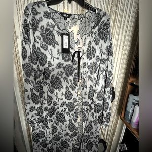 Slim factor new Black rose cover up